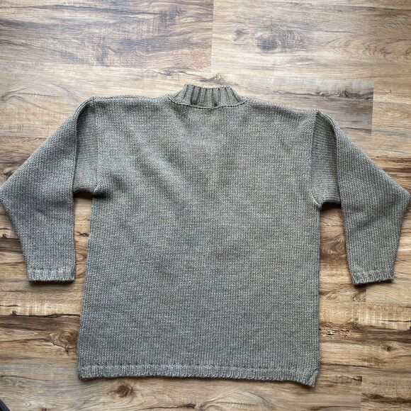 Vtg HANDCRAFT LTD Sweater Knitwear Thick 100% Pure Wool V-neck Chunky Medium - Picture 8 of 10